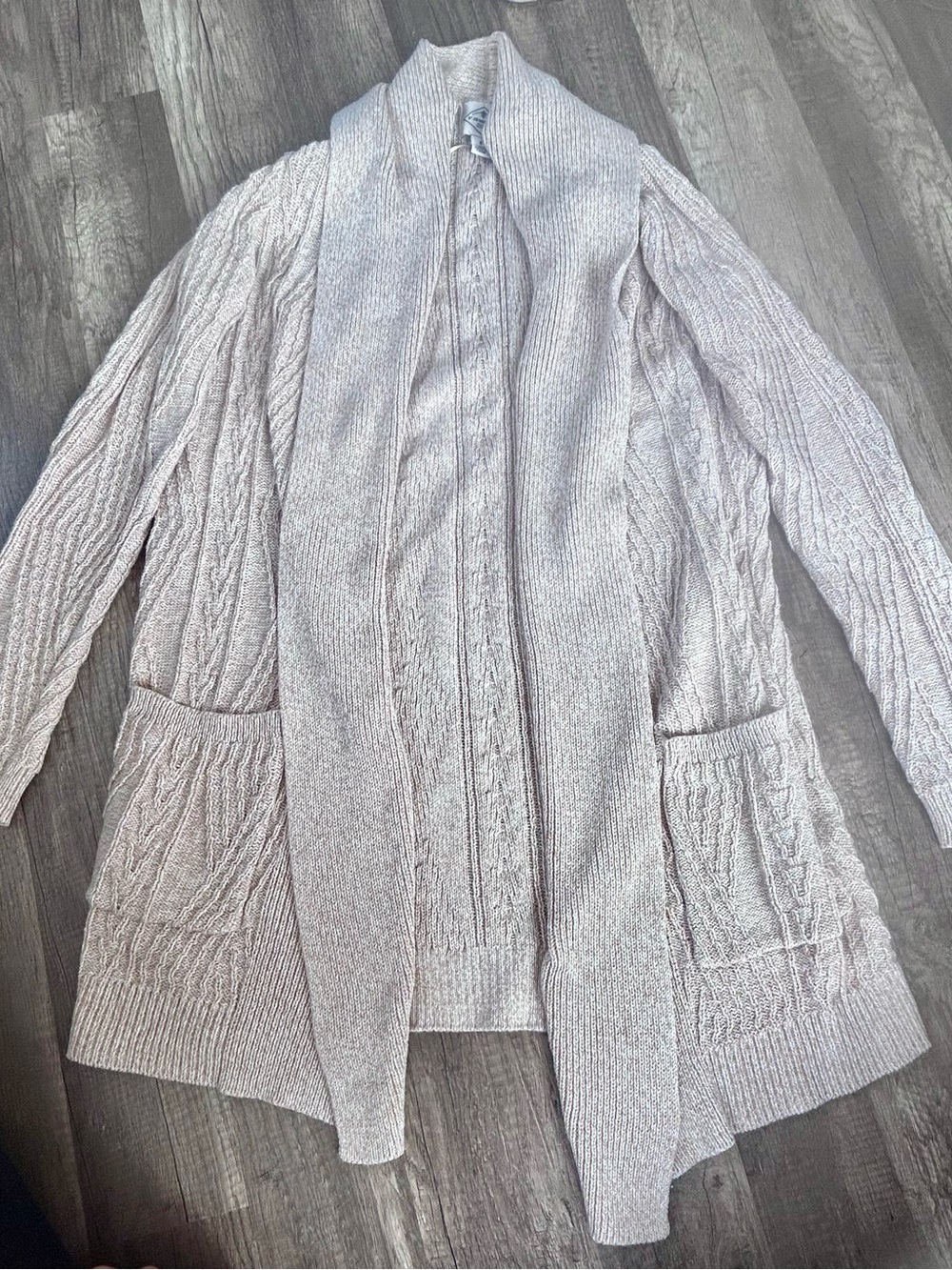 St. John’s Bay Women’s Cable Knit Cardigan Sweater – Size S